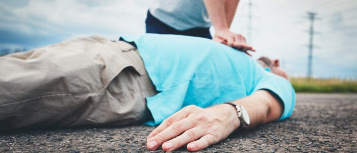 Man receiving CPR