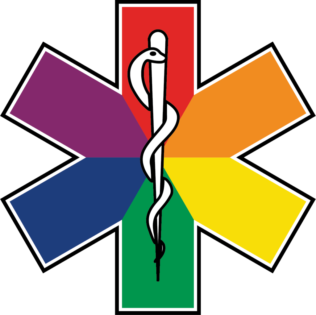 rainbow ambulance service symbol